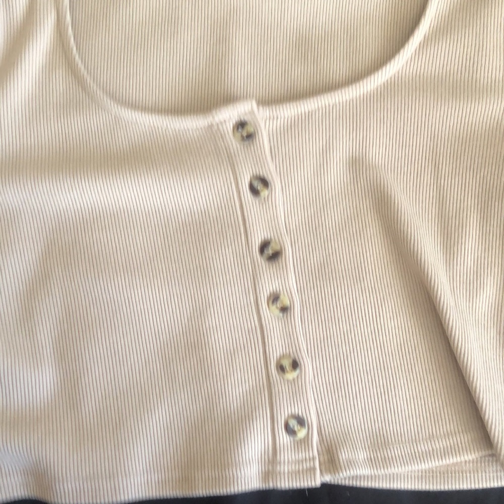 Shein Crop button up - Picture 3 of 3